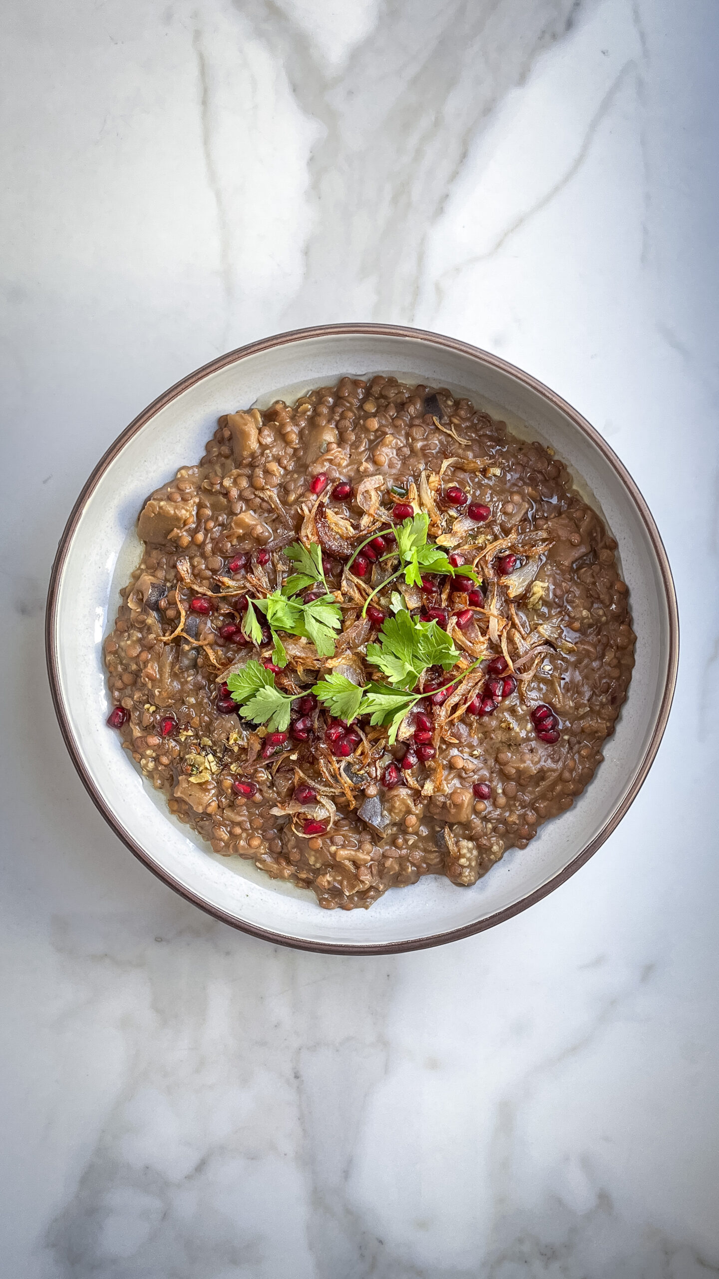 Rummaniyeh (Lentil Eggplant Stew)