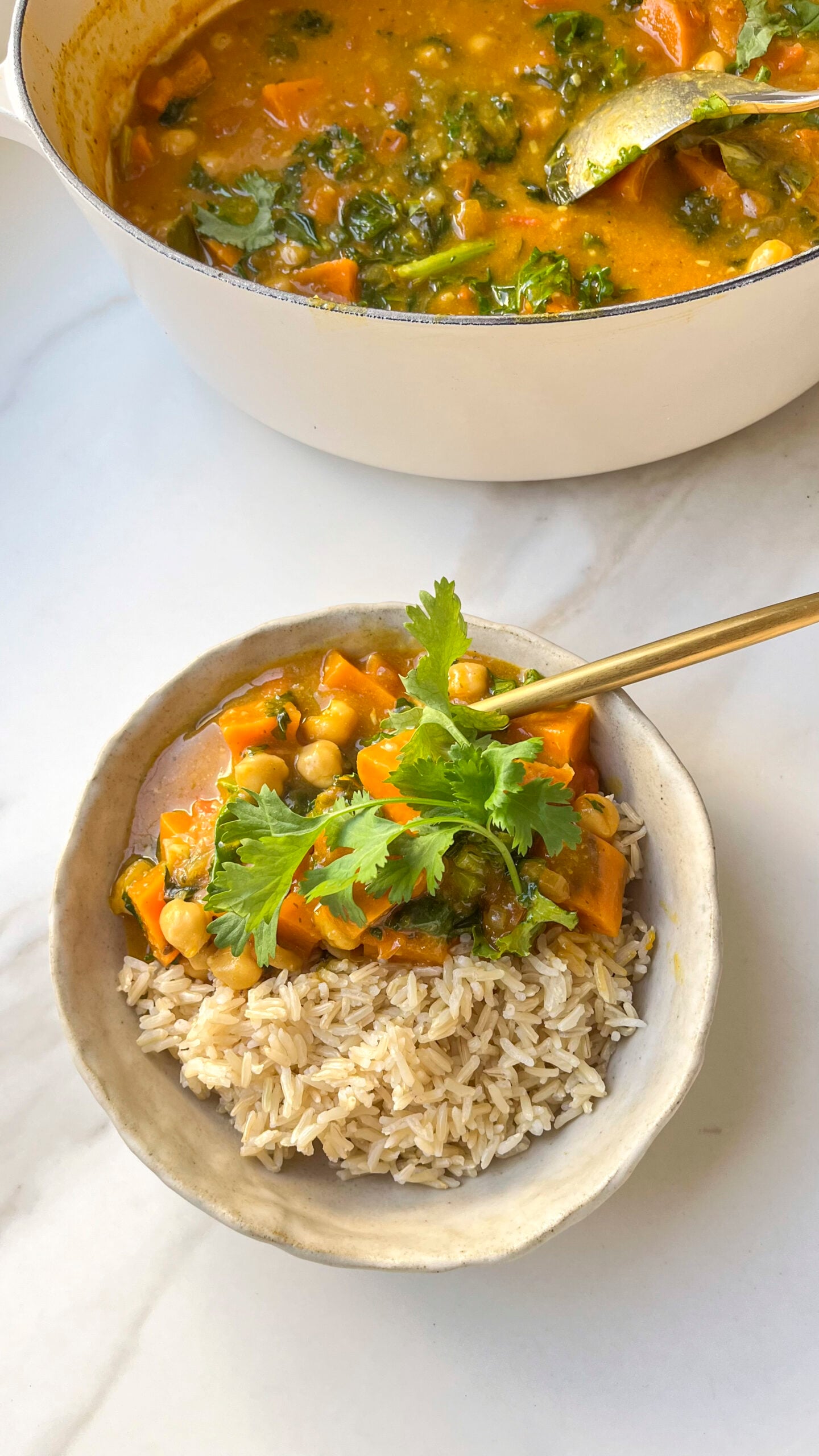 The Best Thai-Style Sweet Potato and Kale Curry - Cooking with Zahra